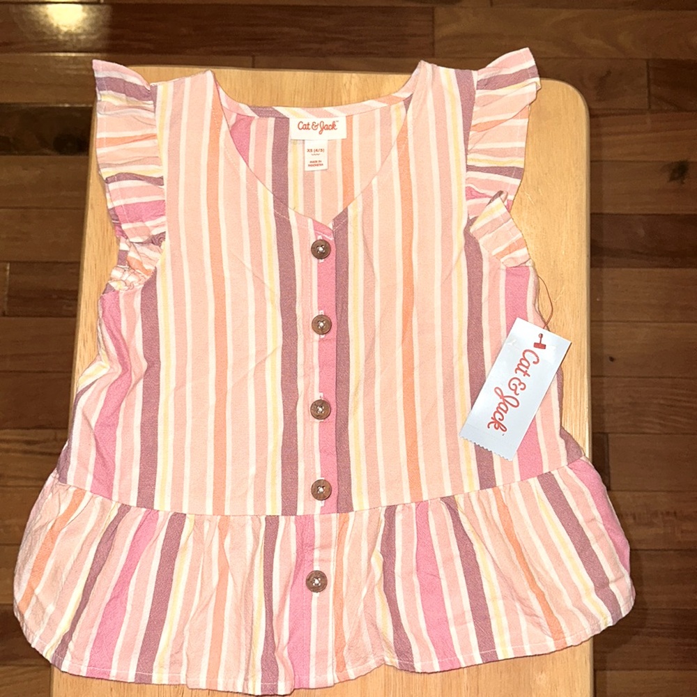 Girls striped blouse